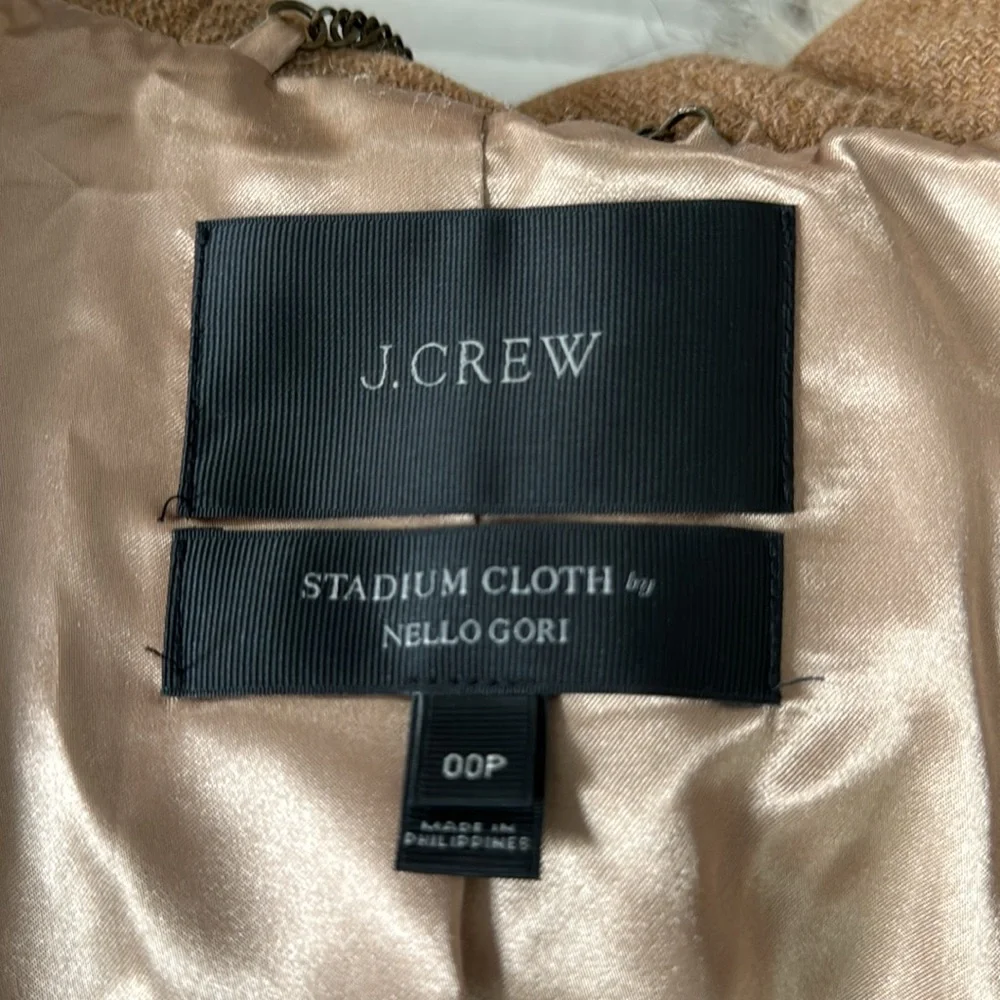 J. Crew Stadium Cloth Hooded Chateau Parka - sz 00P